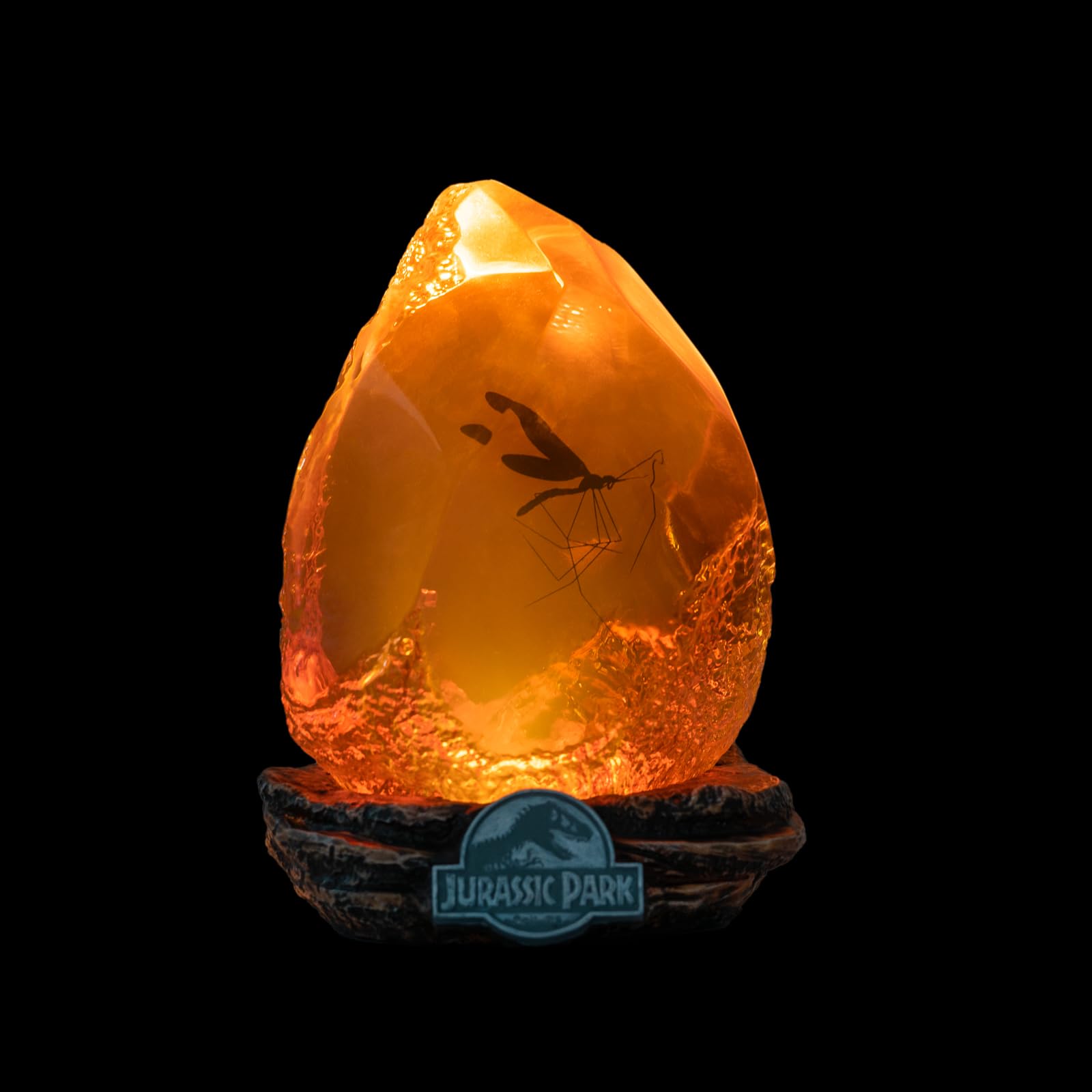 Grupo Erik Official Jurassic Park Lamp powered via USB-C with included cable for easy setup.