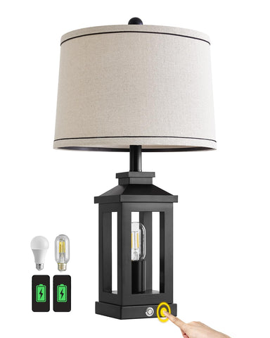 G-SAFAVA bedside nightstand lamp creating cozy ambience
