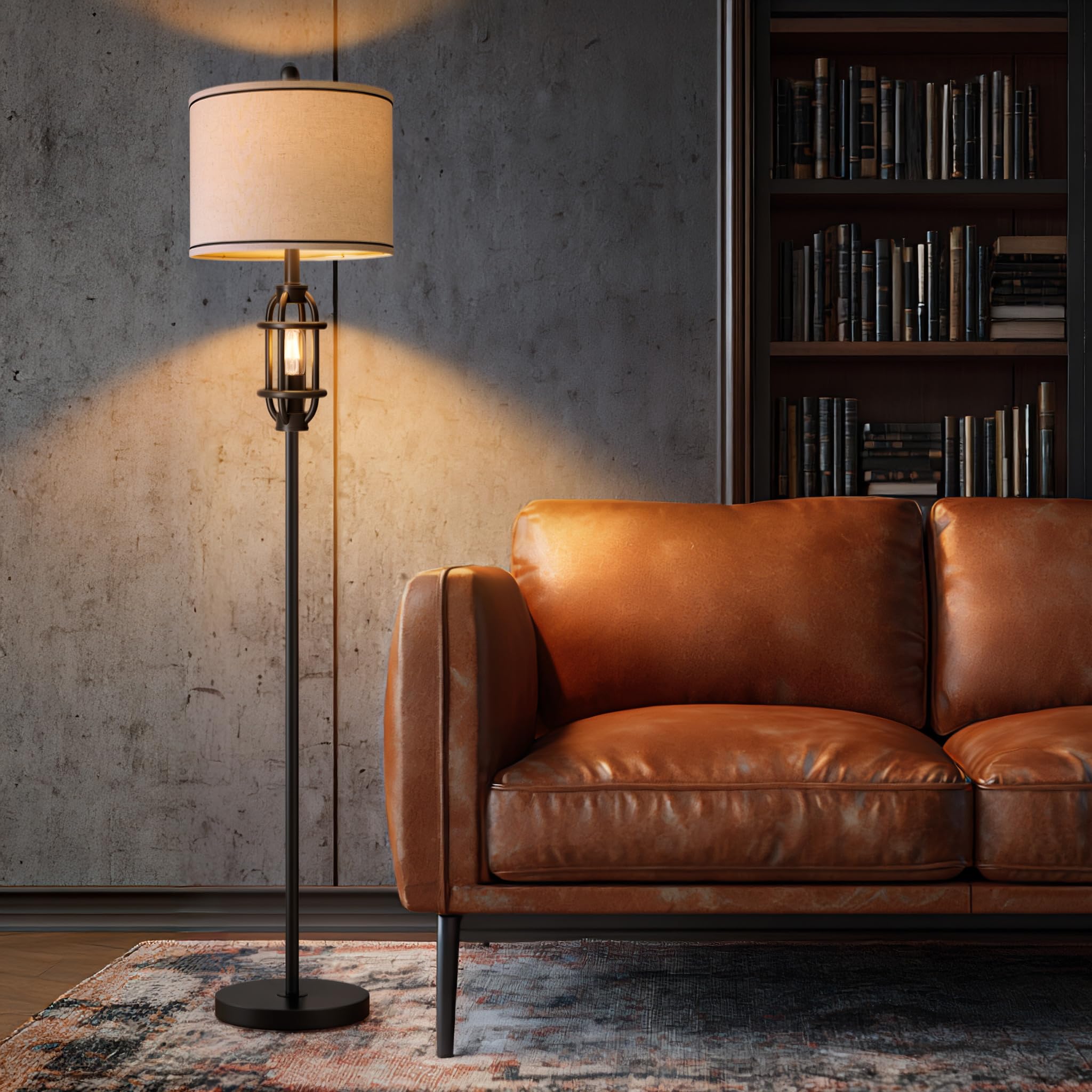 G-SAFAVA mid-century design blends industrial and rustic charm.