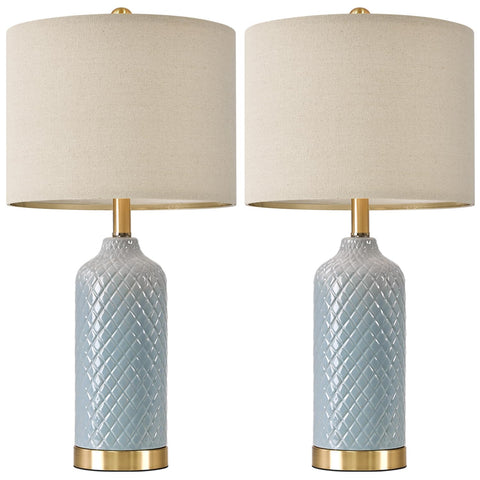 G-SAFAVA gift-ready blue table lamps for modern home décor.