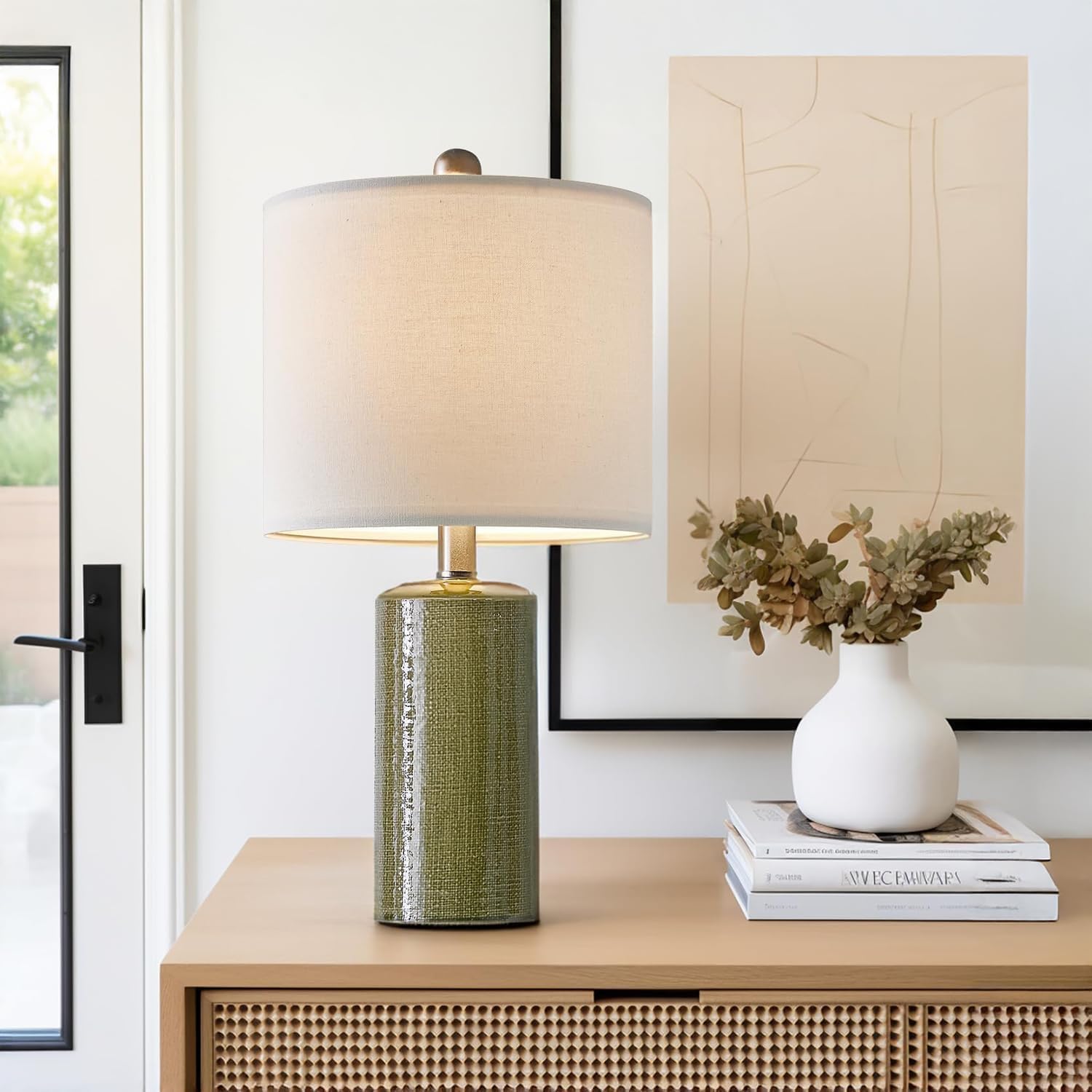 G-SAFAVA lamp emitting a warm, comfortable glow for living rooms and bedrooms