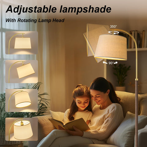 G-SAFAVA mid-century lamp head tilt for precise task lighting