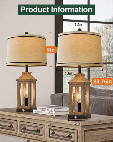 G-SAFAVA nightstand lamp with 3-way dimmable lighting for versatility.