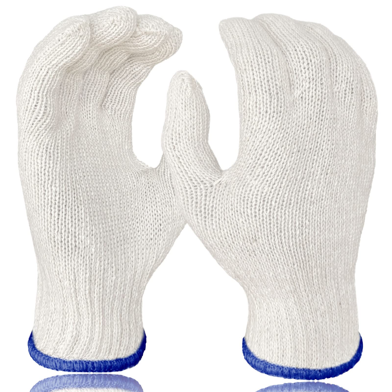 GSAFEME 12-pair cotton glove liners protect hands during BBQ and cooking.