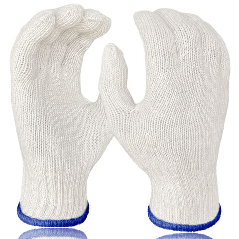 GSAFEME 12-pair cotton glove liners protect hands during BBQ and cooking.