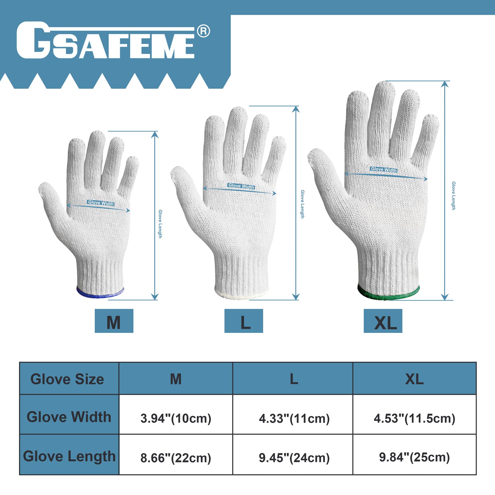 GSAFEME glove liner compatible with nitrile gloves for versatile protection.