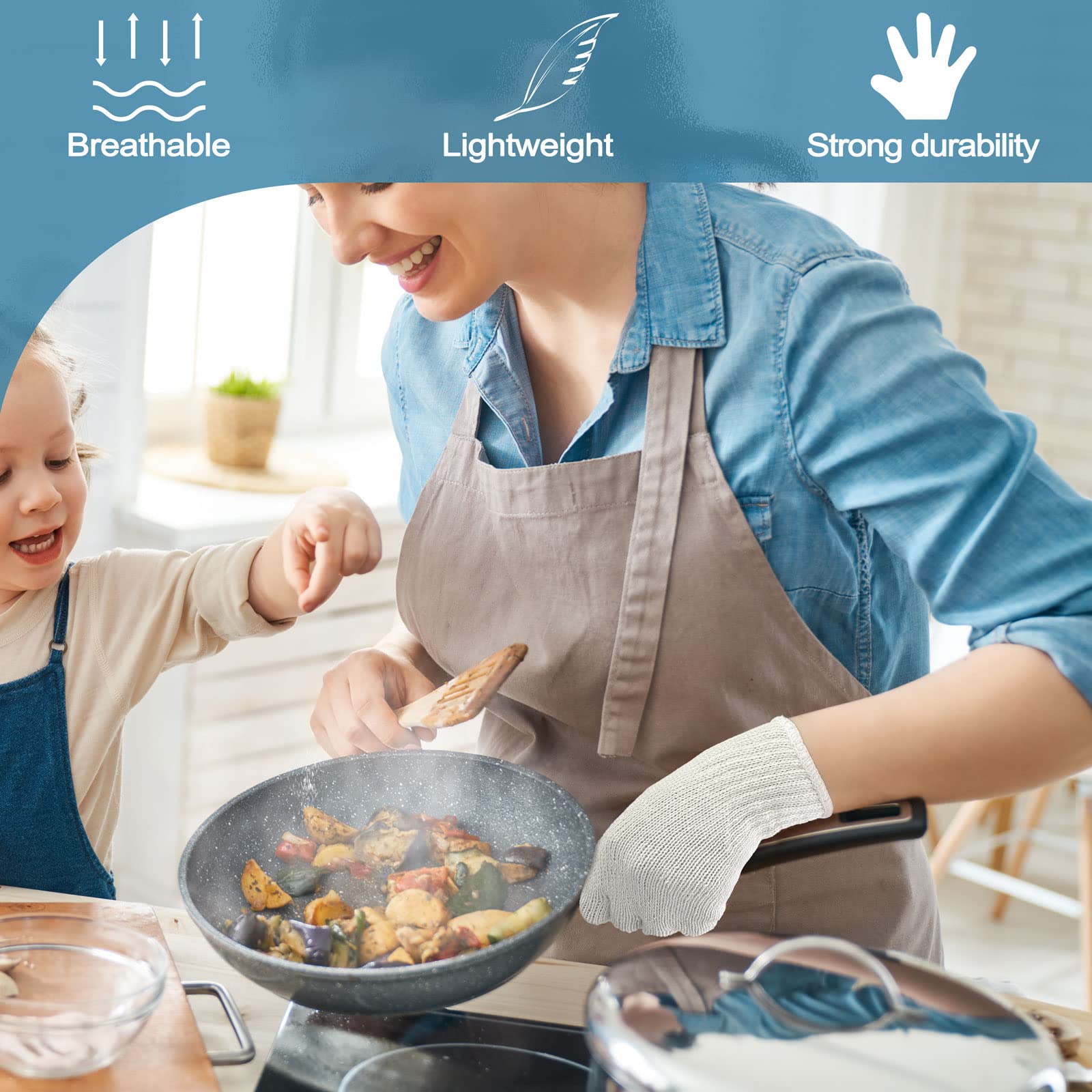 GSAFEME durable breathables yarns for daily kitchen tasks