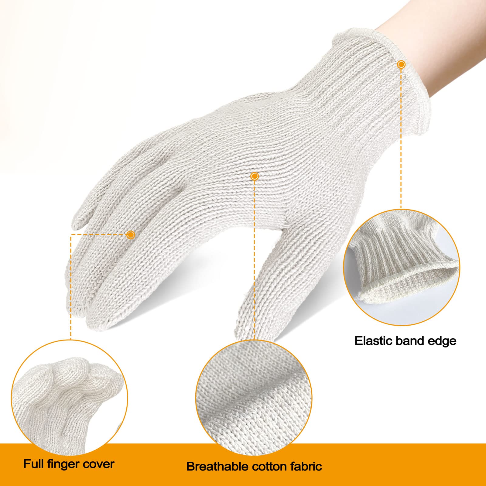 GSAFEME glove liners for easy use in kitchen cooking