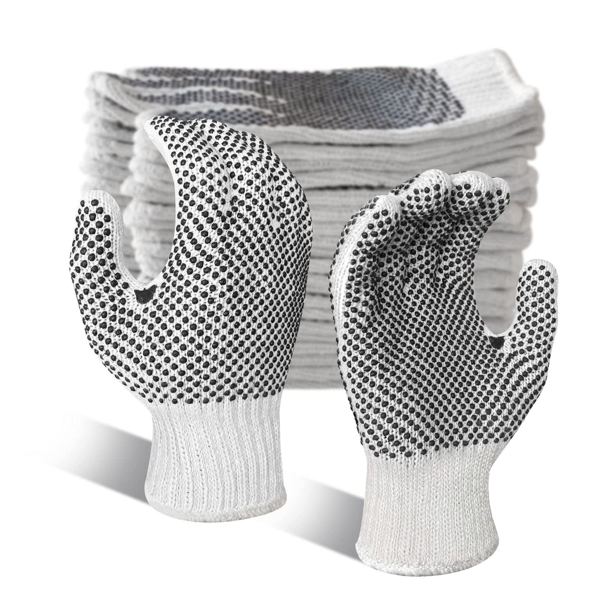GSAFEME safety gloves with anti-slip dots for secure grip during tough tasks