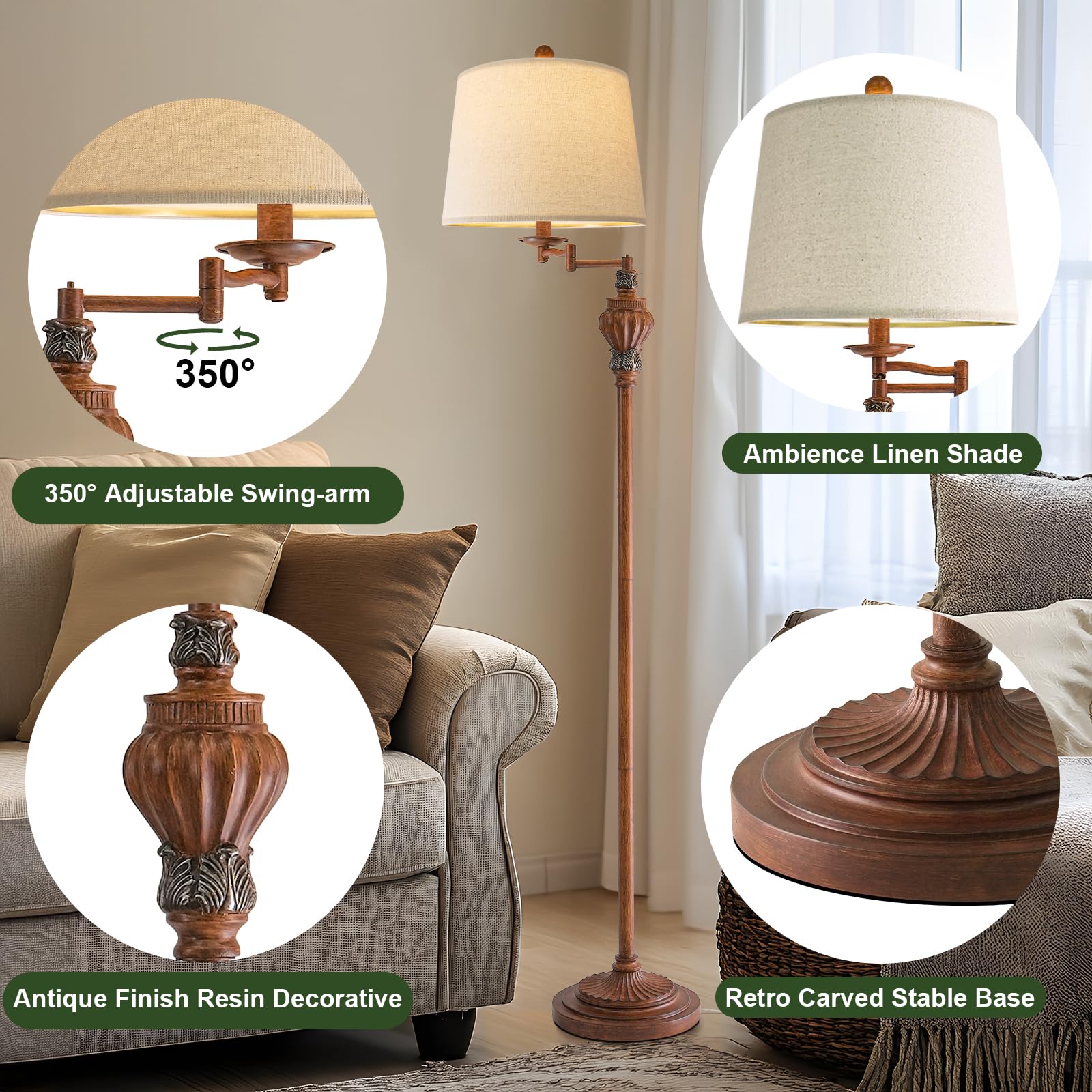 G-SAFAVA nightstand lamp provides focused light for late tasks.