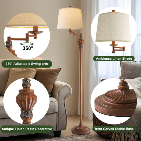 G-SAFAVA nightstand lamp provides focused light for late tasks.
