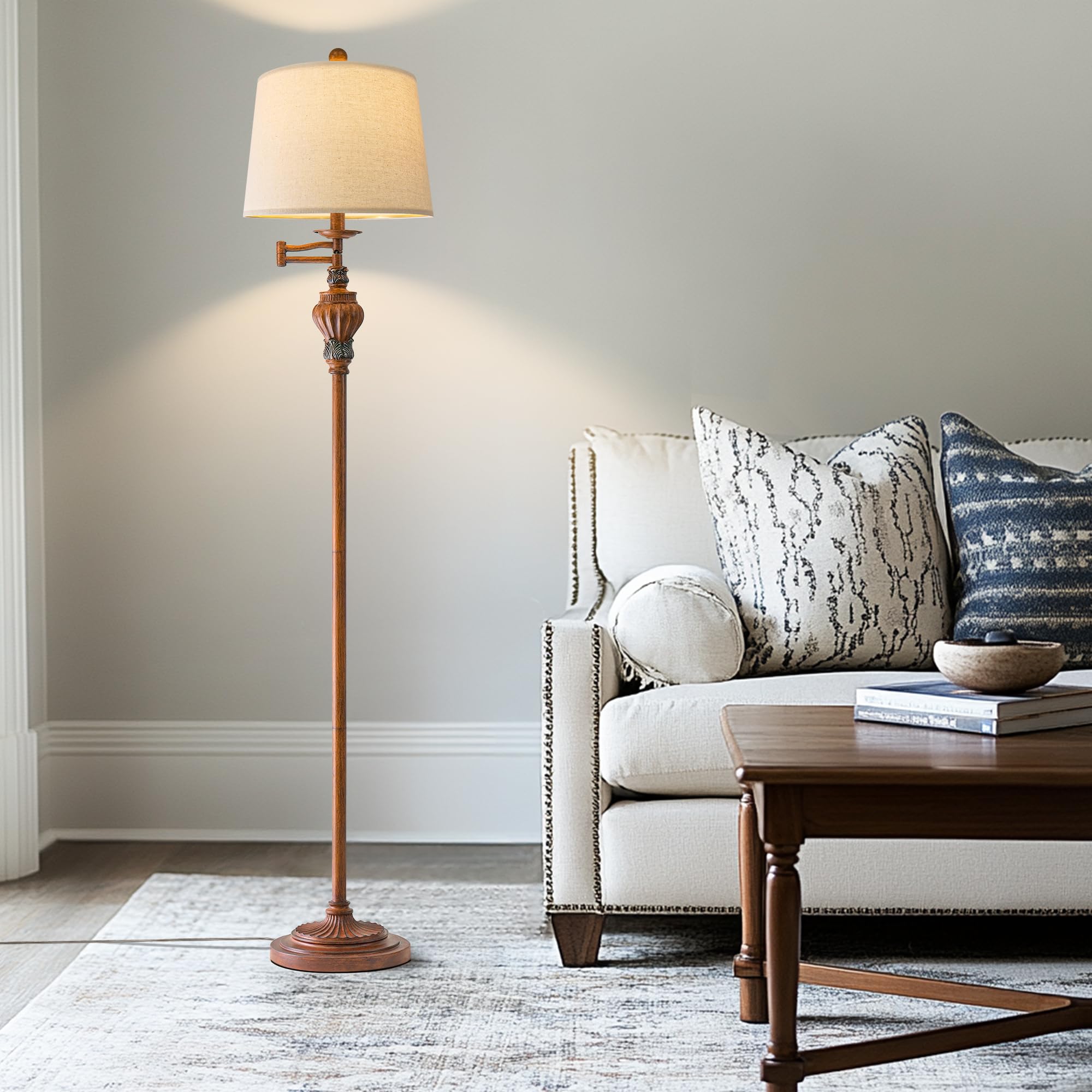 G-SAFAVA office floor lamp adds classic style to workspaces.