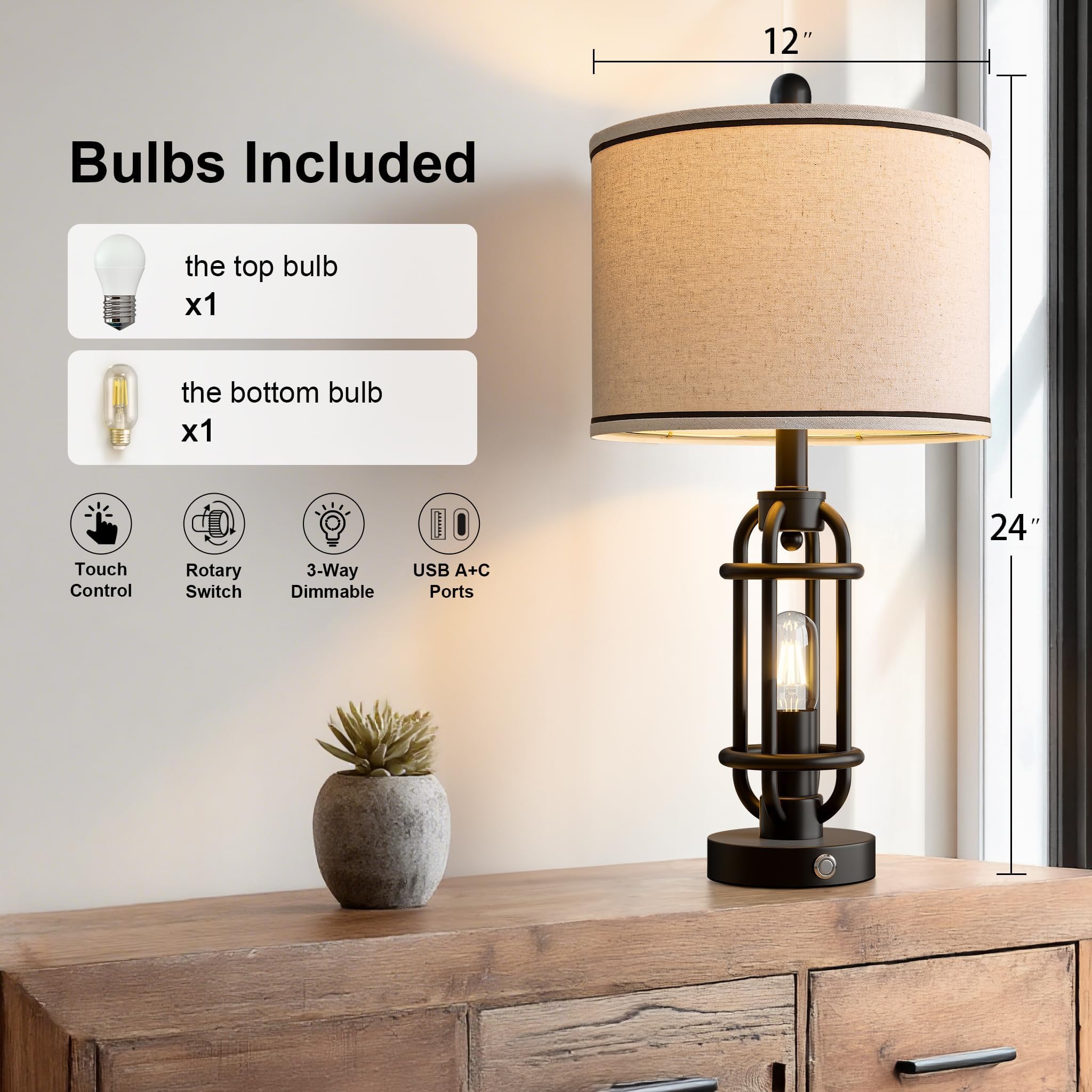 G-SAFAVA dimmable nightlight supports reading and relaxing.