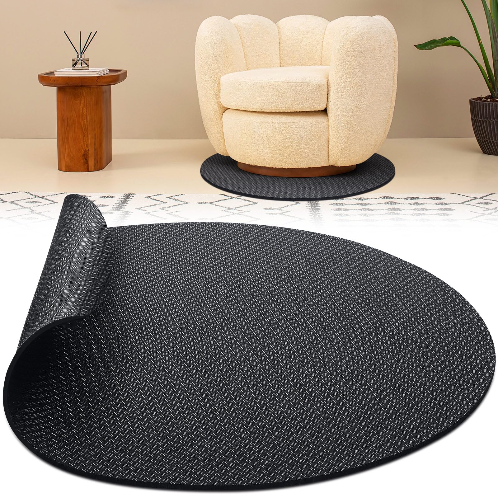GSDOTZAP double-sided recliner pad with non-slip grip for hardwood floors