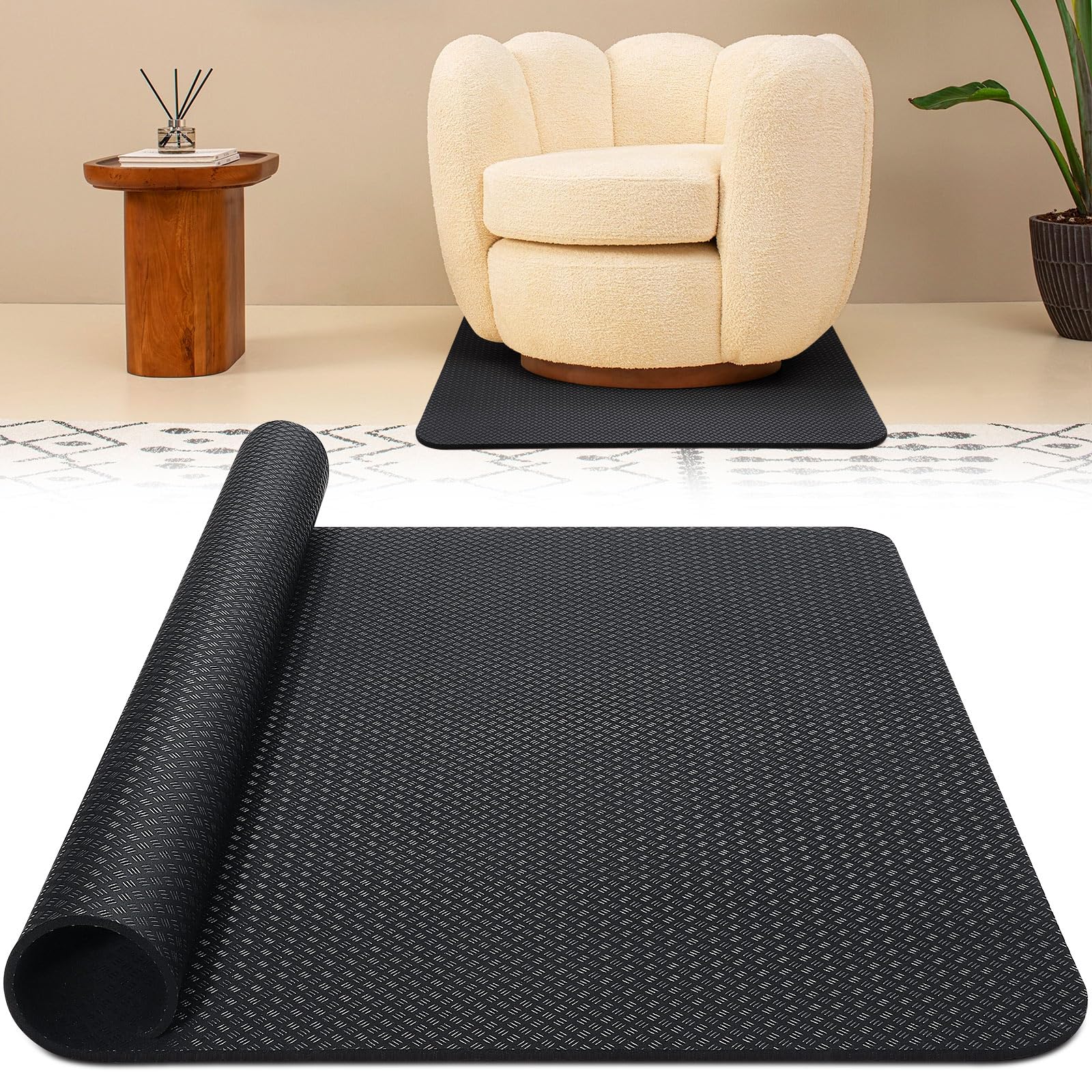 GSDOTZAP non-slip recliner pad on hardwood floor for stable furniture.