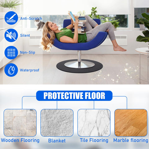 GSDOTZAP silicone floor protector with textured base for stable furniture