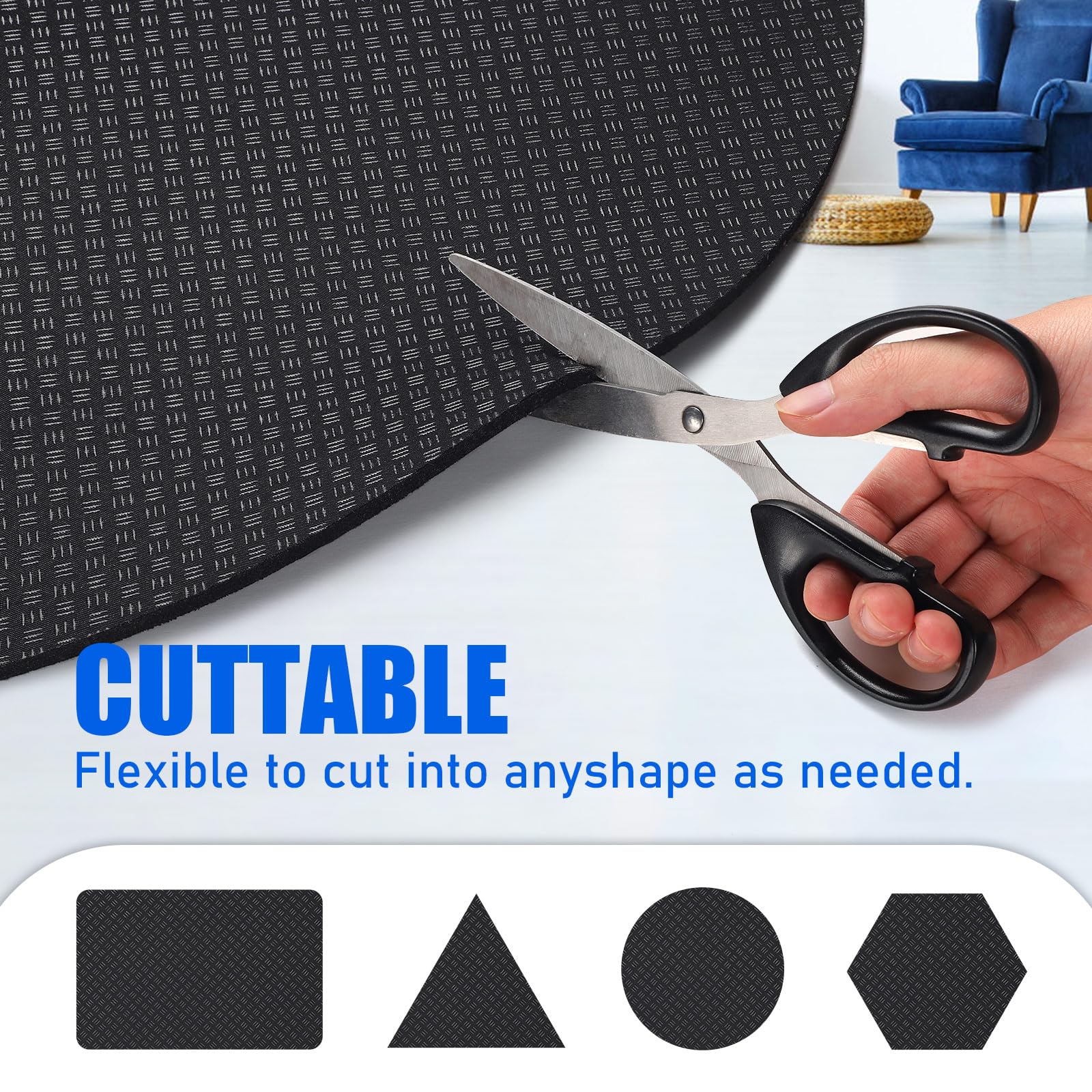 GSDOTZAP universal floor protector for wood, tile, and carpet