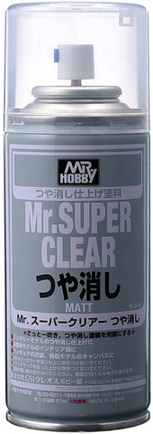 GSI Creos Mr. Super Clear flat spray delivers a matte seal for painted surfaces and plastics