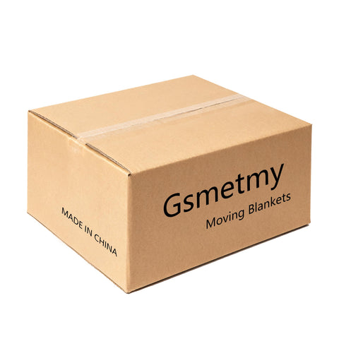 Gsmetmy close-up of durable moving blanket shows dense stitching and thick padding.