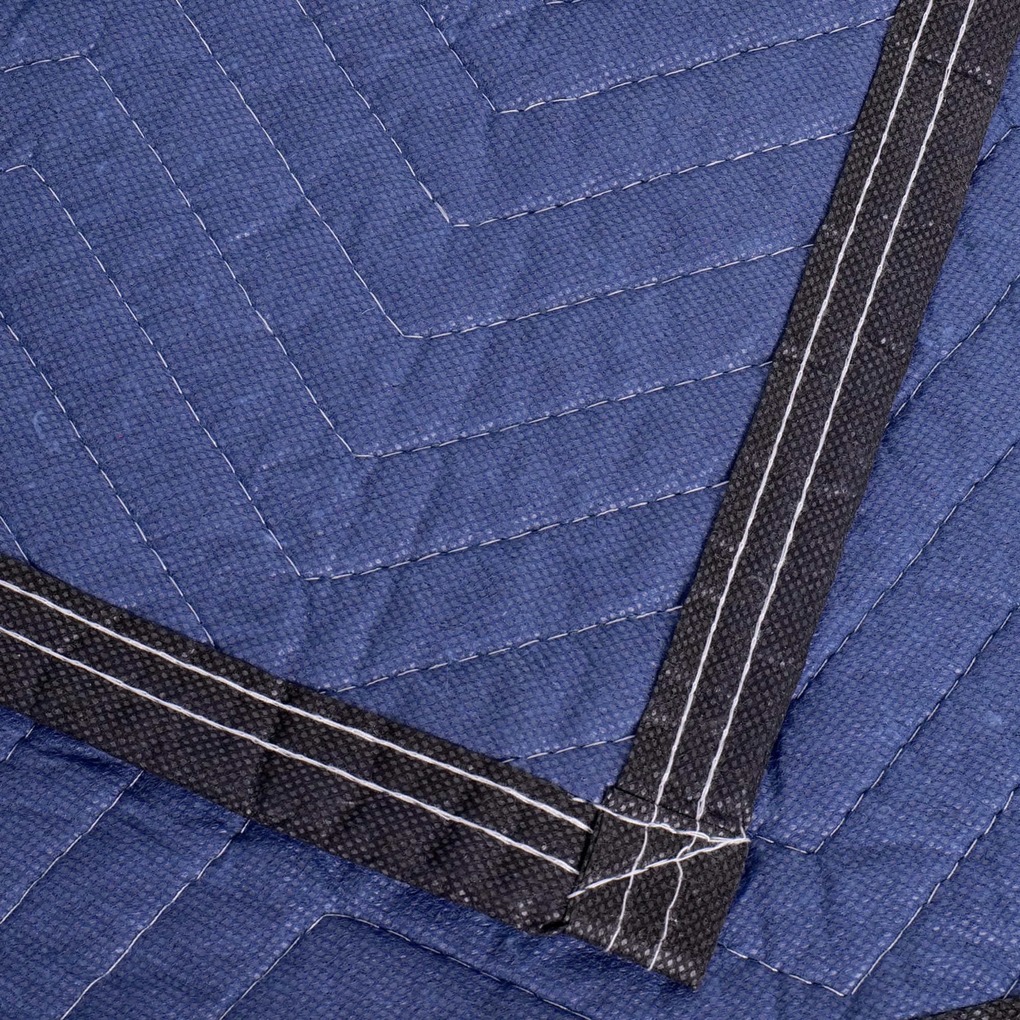 Gsmetmy quilted furniture pad back view reveals reinforced binding resisting tears.