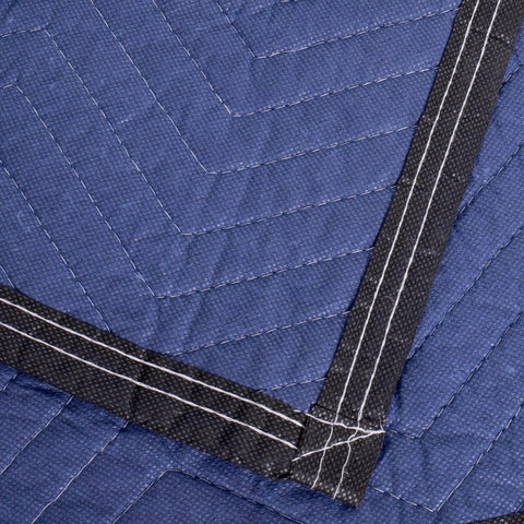 Gsmetmy quilted furniture pad back view reveals reinforced binding resisting tears.