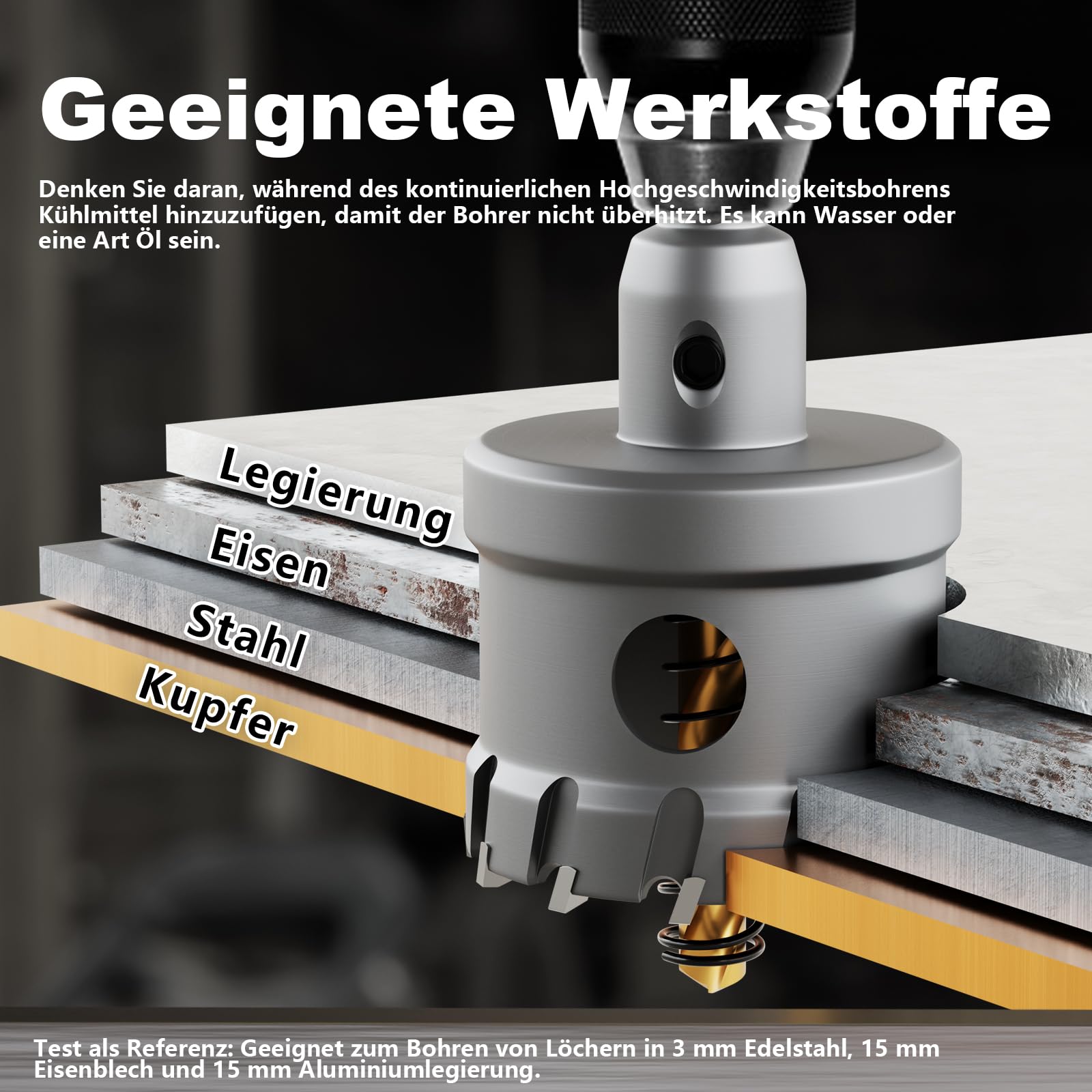 GSTK cutting aluminum and FRP with clean edges and smooth operation.