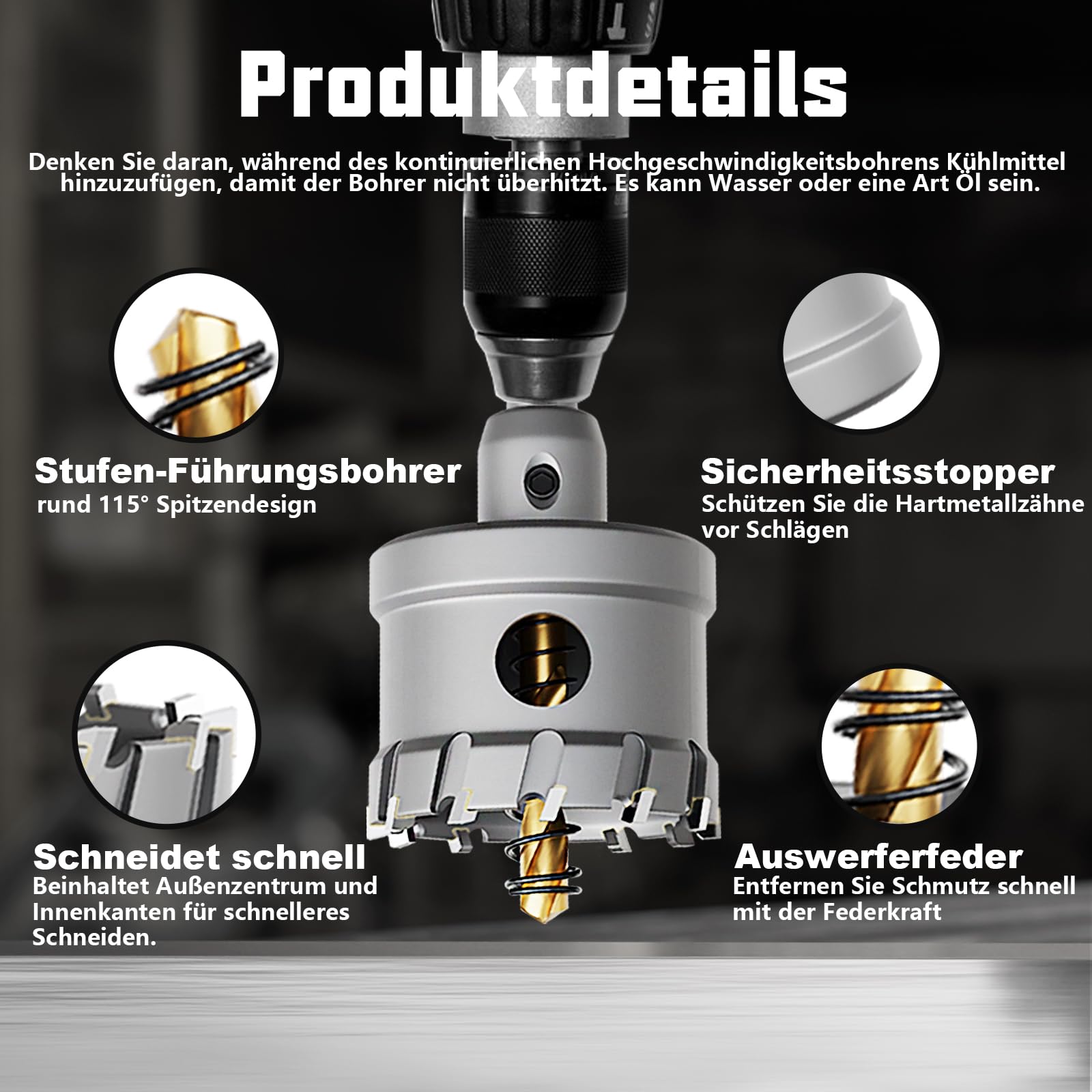 GSTK L-wrench included for quick bit changes and maintenance.