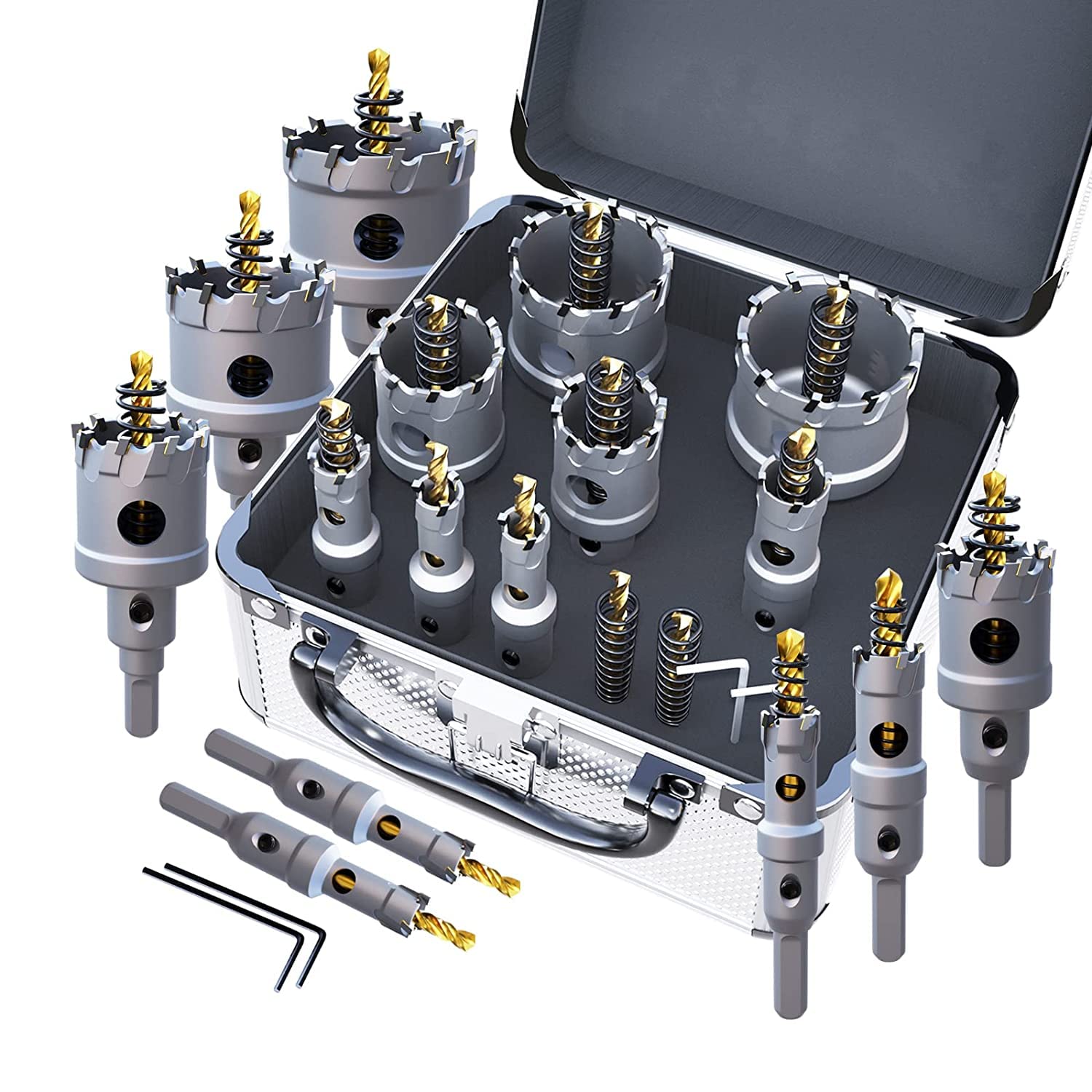 GSTK Upgrade carbide hole saw 13mm cutting clean metal holes