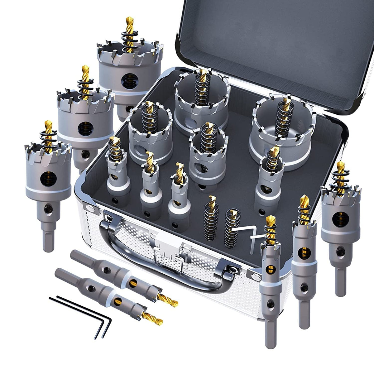 GSTK Upgrade carbide hole saw 13mm cutting clean metal holes