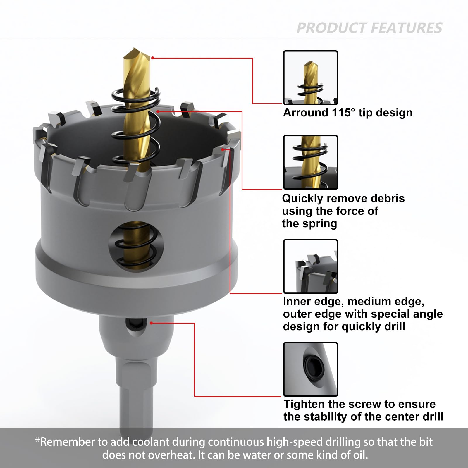 GSTK Upgrade carbide hole saw 35mm efficient big-hole drilling