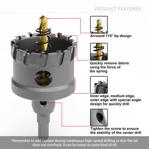 GSTK Upgrade carbide hole saw 35mm efficient big-hole drilling