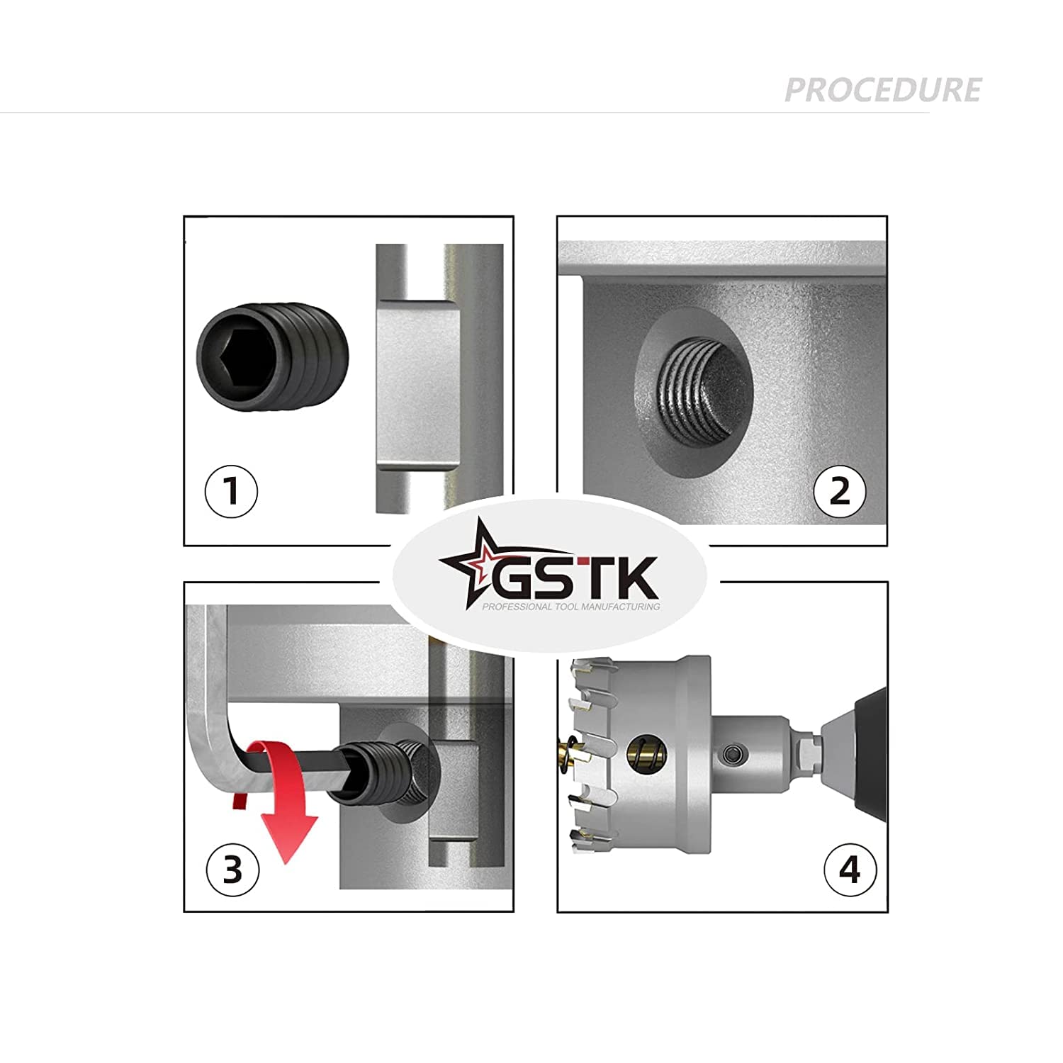 GSTK Upgrade carbide hole saw 48mm deep, clean holes