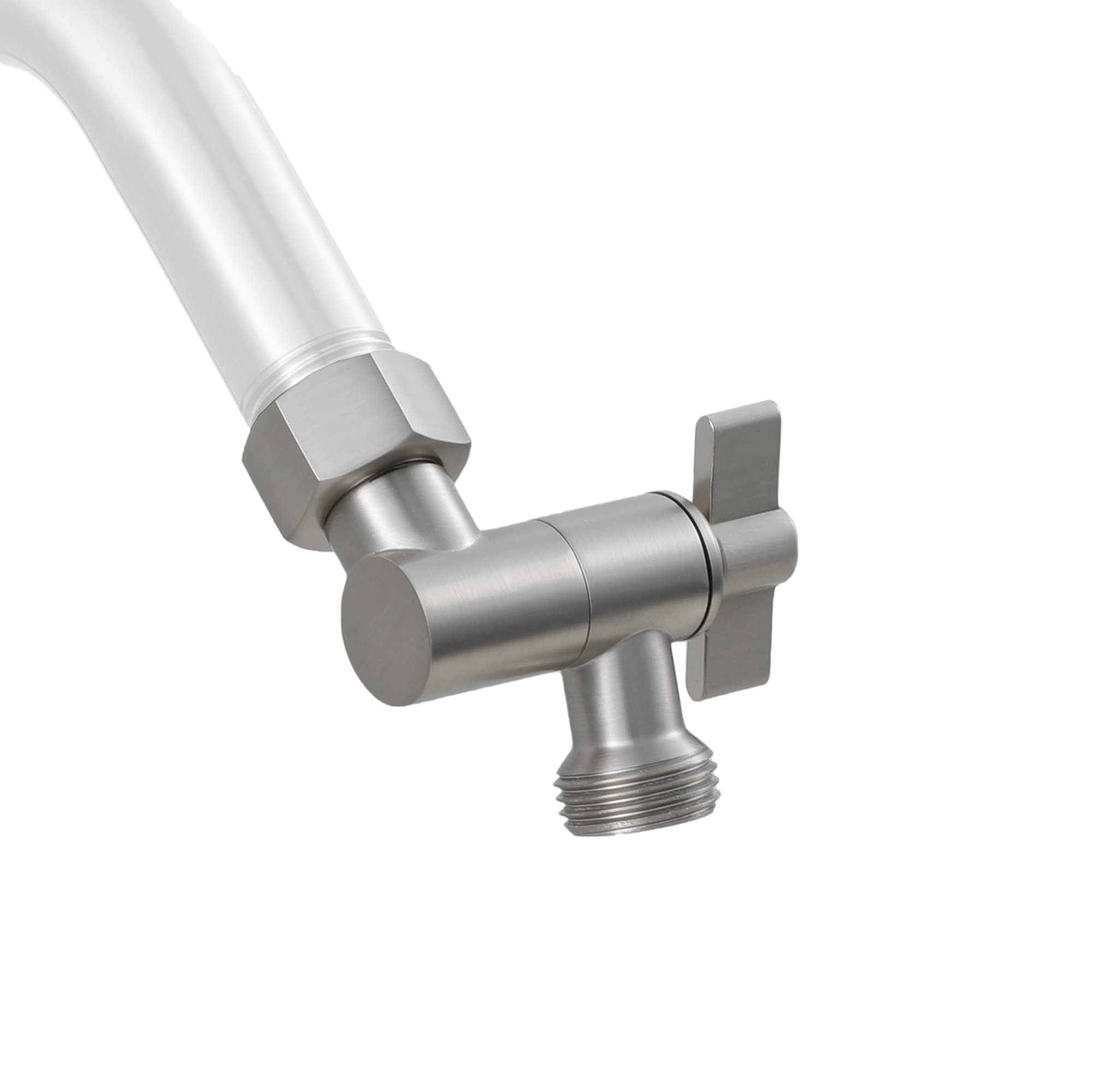 G-Sunny all metal shower angle adapter enhances reach with durable brass construction.