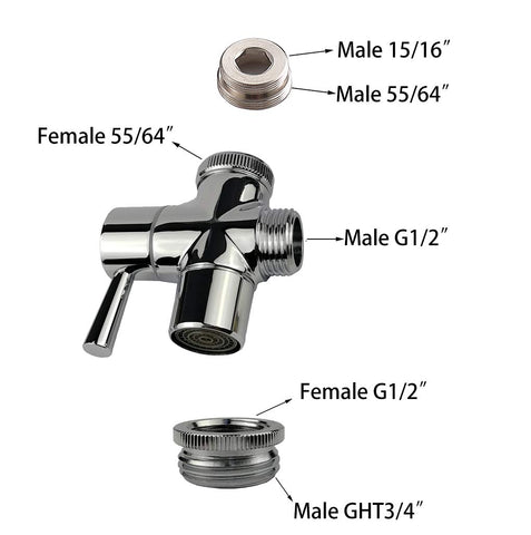 G-Sunny easy installation guides you to a quick, tool-free faucet connection
