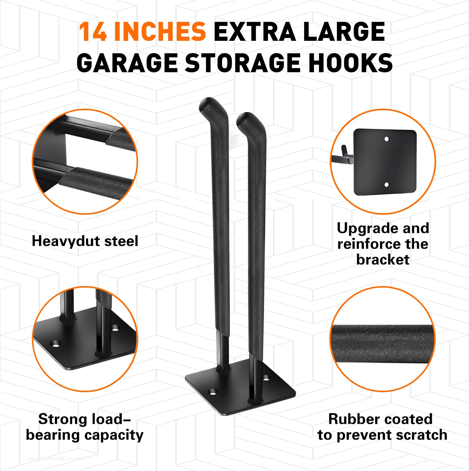 GSYJMRH double-hook steel construction enhances stability for bulky items