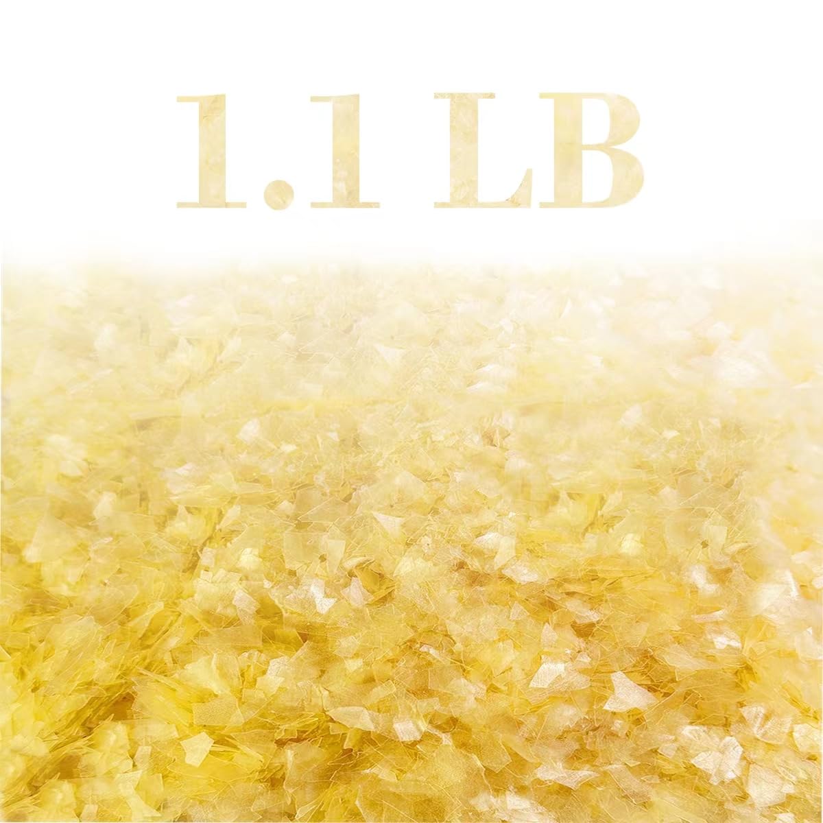 GSYUWH shellac flakes pale yellow in 17.6 oz pack for wood finishes