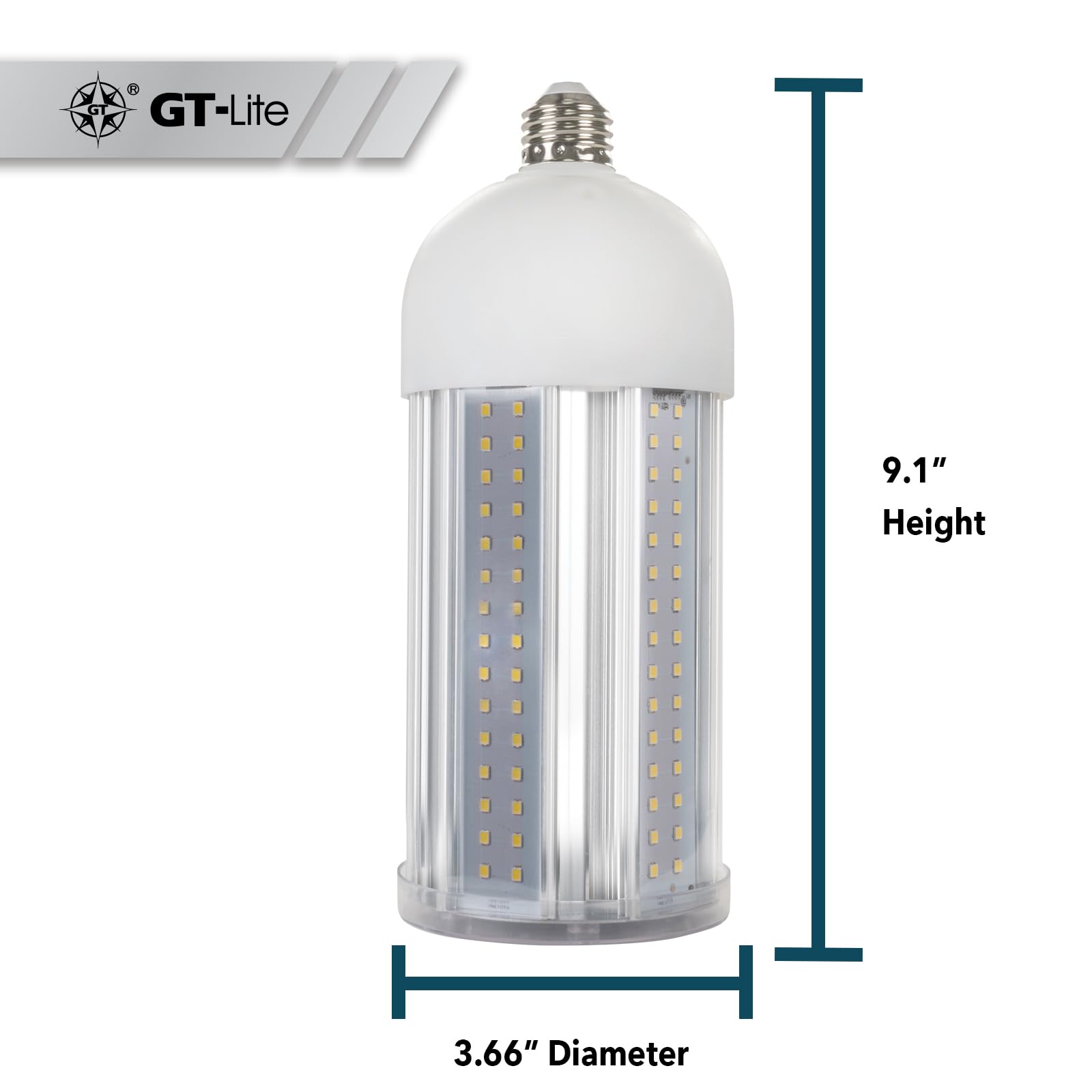 GT-Lite LED corn cob bulb for indoor warehouses.