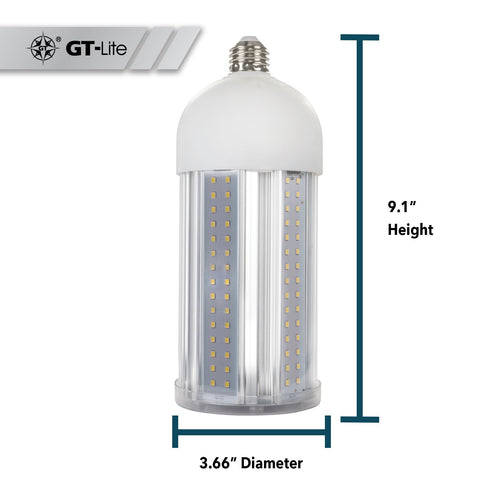 GT-Lite LED corn cob bulb for indoor warehouses.