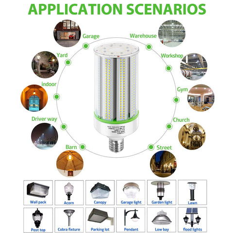 GTAREN E39/E26 base-compatible corn bulb for easy retrofit projects.