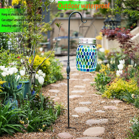 GUANFU indoor decor mosaic lantern brings subtle splash of color