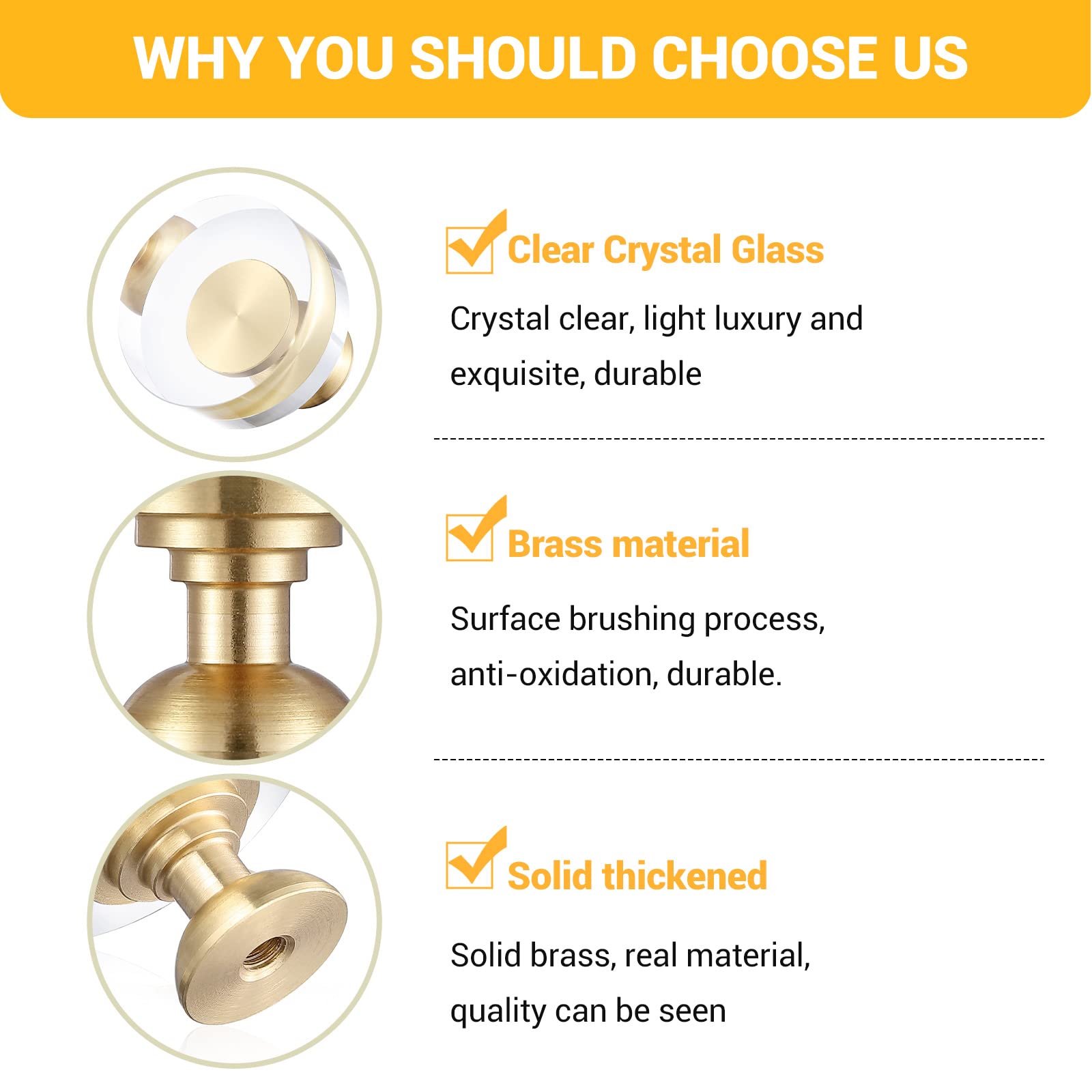 Guank crystal brass knob in bathroom cabinet blends with warm fixtures