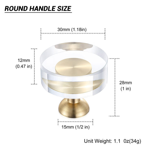 Guank crystal brass knob on a drawer front elevates modern interiors