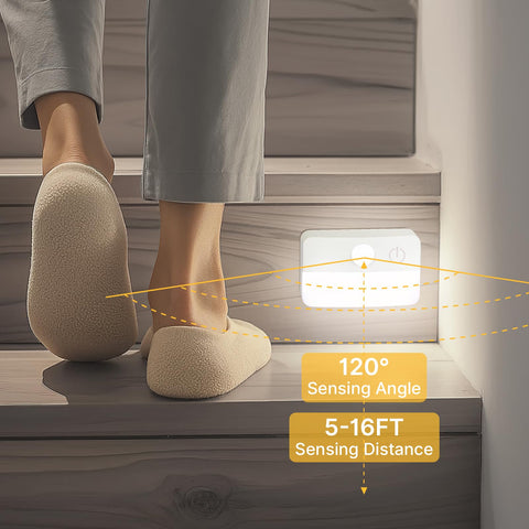 Guankai battery powered stair light with ambient colors