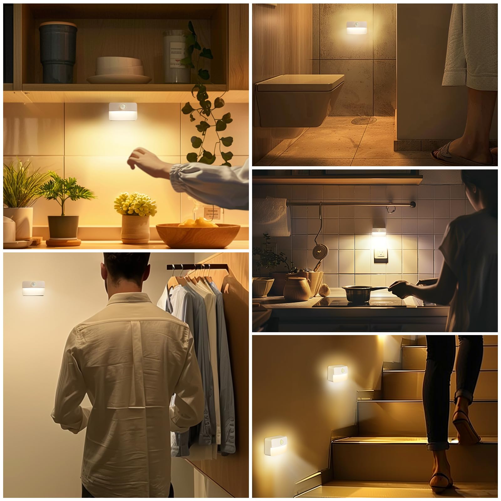Guankai portable LED night lamp for a gentle bedroom glow