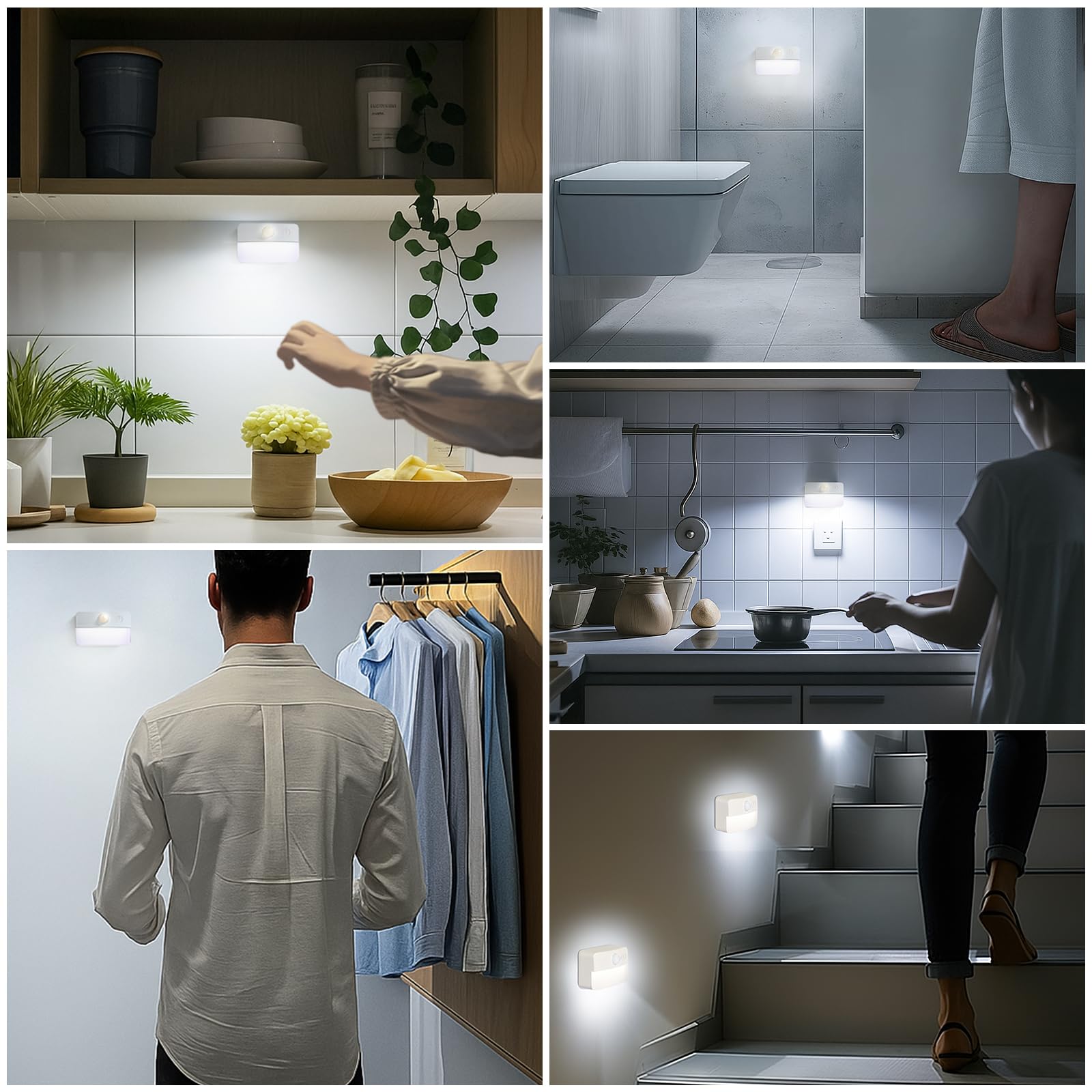 Guankai stair light brightness adjustable for comfortable night use