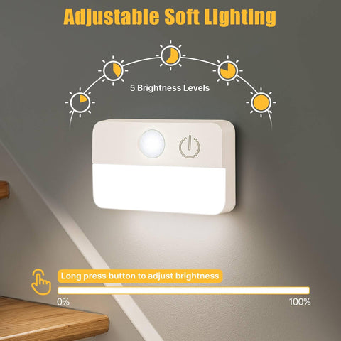 Guankai wireless stair light adhesive installation for easy setup
