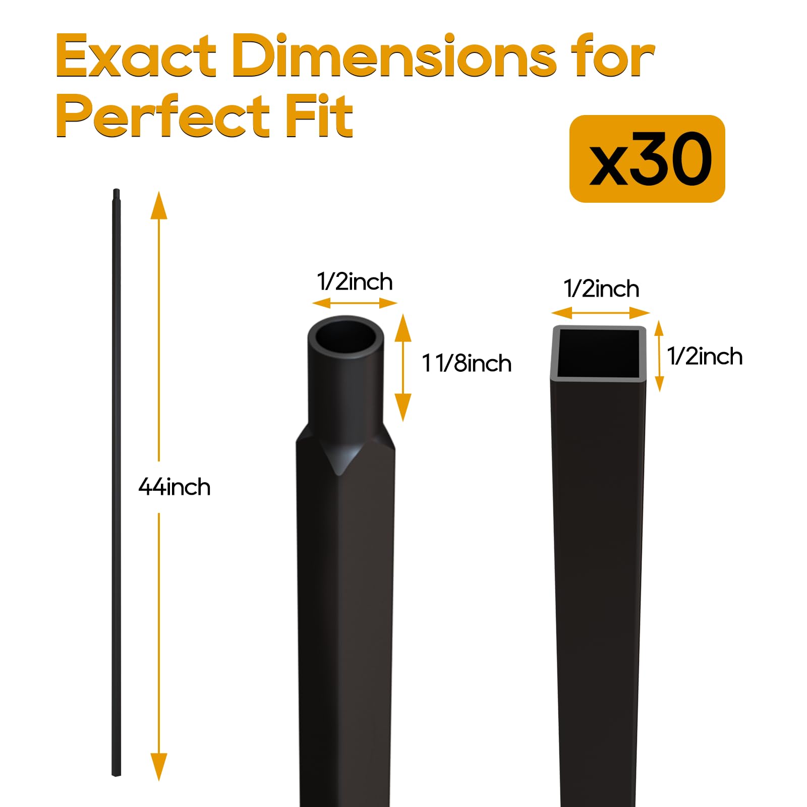Guanlotion easy-installation stair spindle supports quick DIY railing upgrades