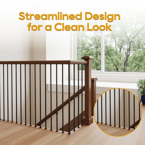 Guanlotion stair railing pack-12 for flexible spacing and design options