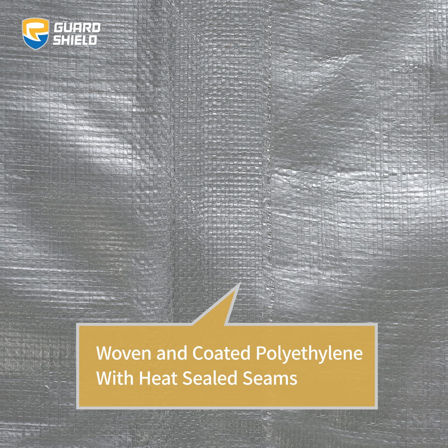 GUARD SHIELD portable washable tarp ready for outdoor use.