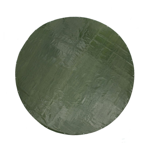 Guard Shield round tarp 10ft green-silver provides versatile outdoor coverage